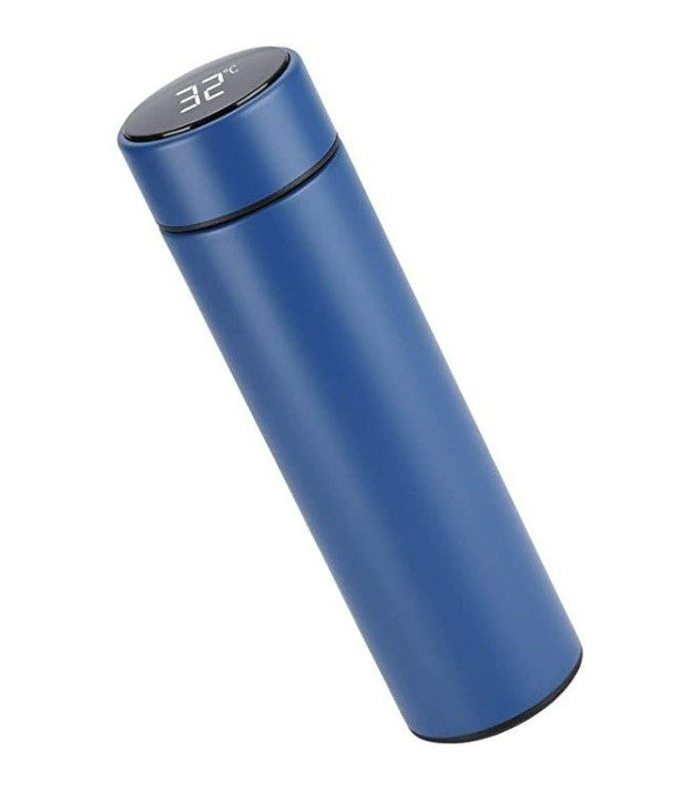 Digital Thermometer Flask - 500ml - Blue