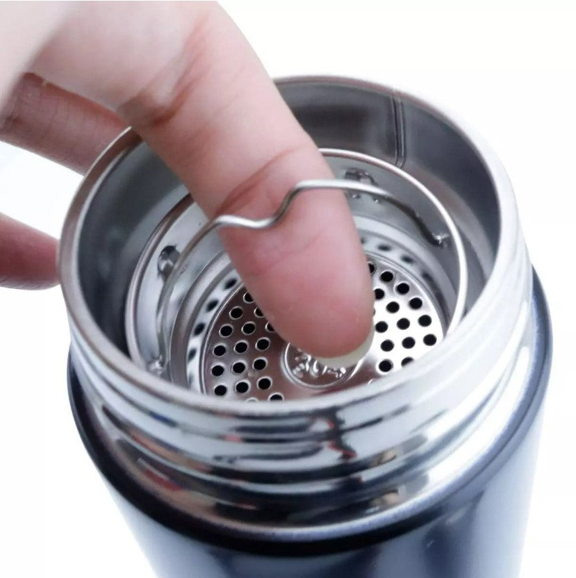 Digital Thermometer Flask - 500ml - Black