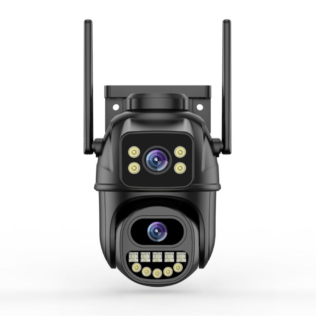 Dual screen wireless 360 degree mobile remote outdoor WiFi camera monitoring