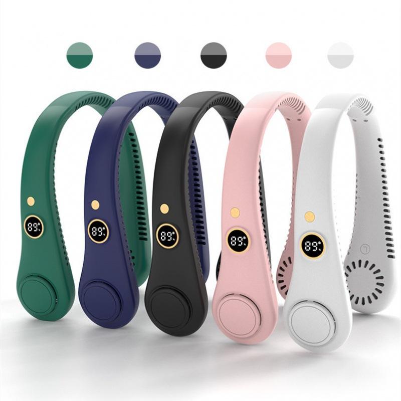 Bladeless Rechargeable Neck Fan 5 Adjustable Speeds